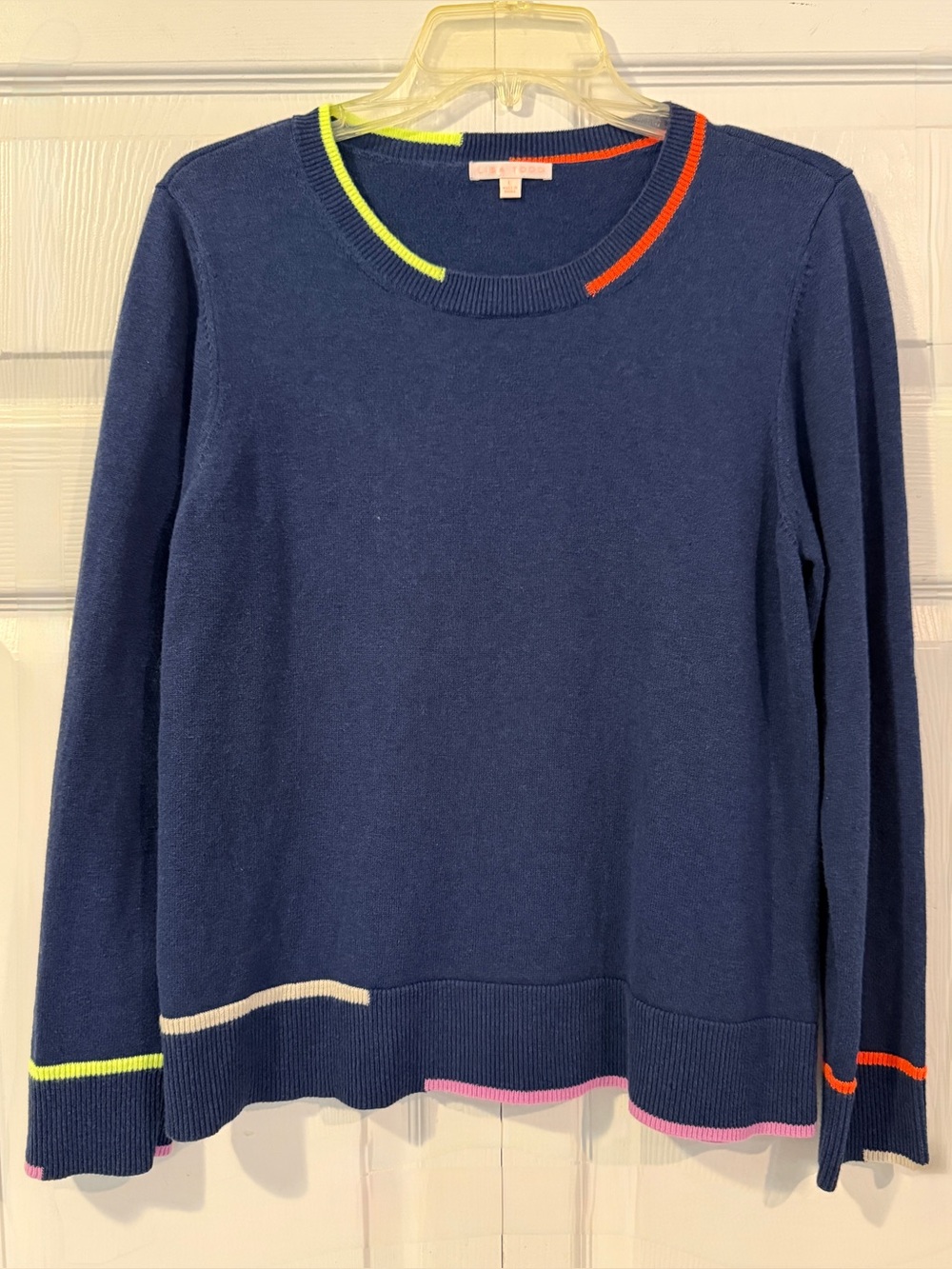 Lisa Todd Navy Cotton Sweater
